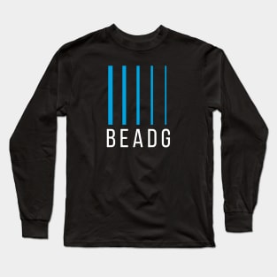 Bass Player Gift - BEADG 5 String - Cyan Long Sleeve T-Shirt